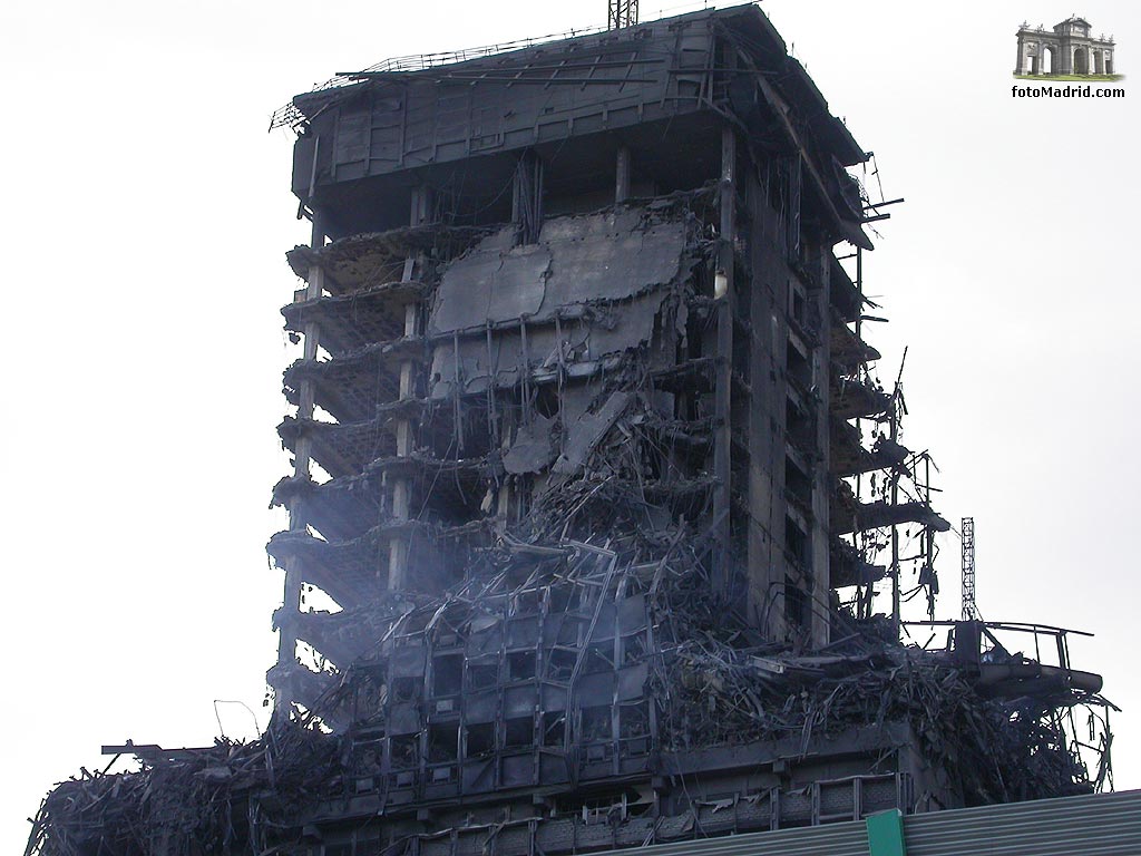 Edificio Windsor tras el incendio