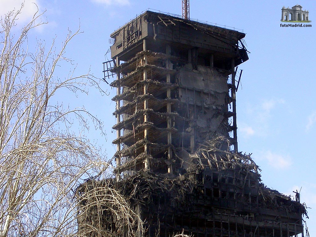 Edificio Windsor tras el incendio
